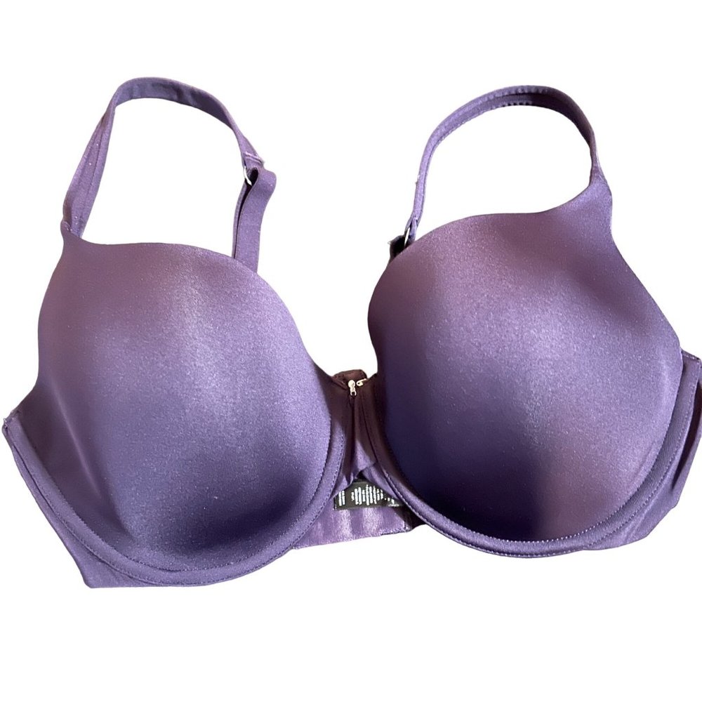 Montelle purple adjustable strap, lightly padded bra womens size 36E 1302